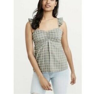 Abercrombie & Fitch Plaid Baby Doll Tee